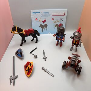 PLAYMOBIL 5972 Knights WITHOUT The Carrying Case Near Complete (Bx 13)